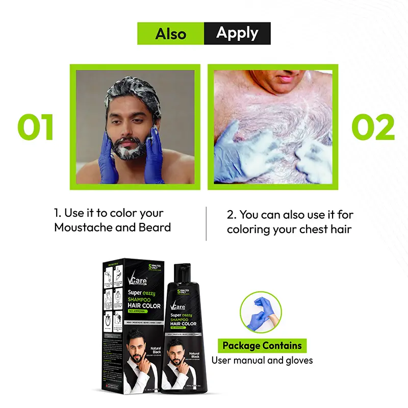 how to use hair color shampoo